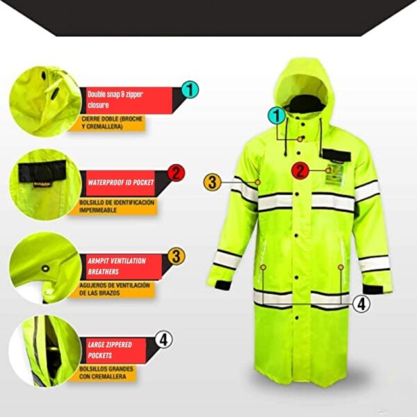 buy premium high visibility rain jacket online
