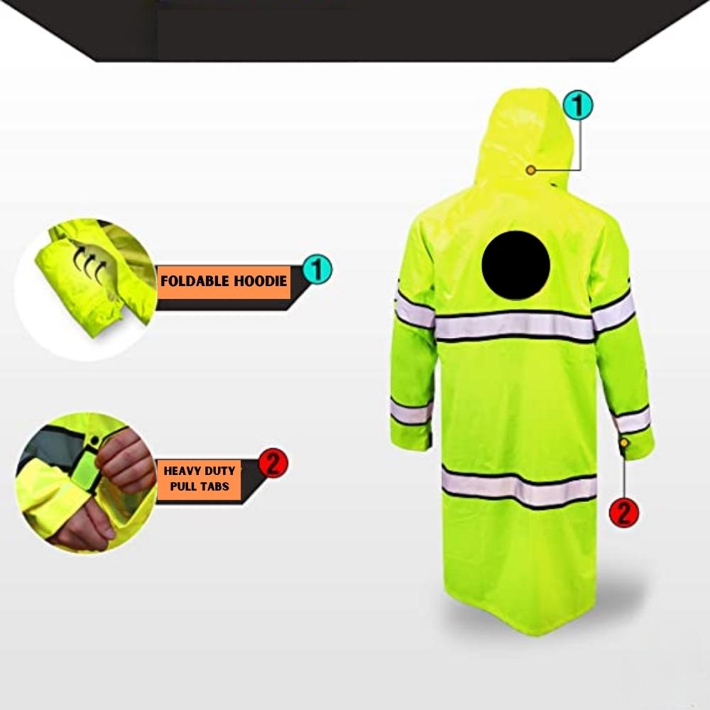buy safety trench coat high visibility online